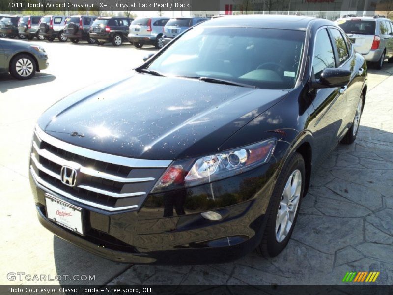 Crystal Black Pearl / Black 2011 Honda Accord Crosstour EX-L