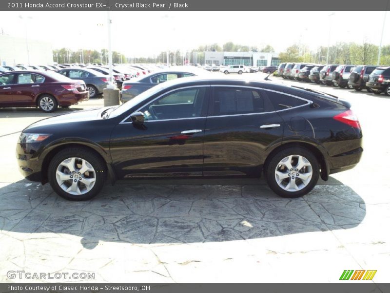 Crystal Black Pearl / Black 2011 Honda Accord Crosstour EX-L
