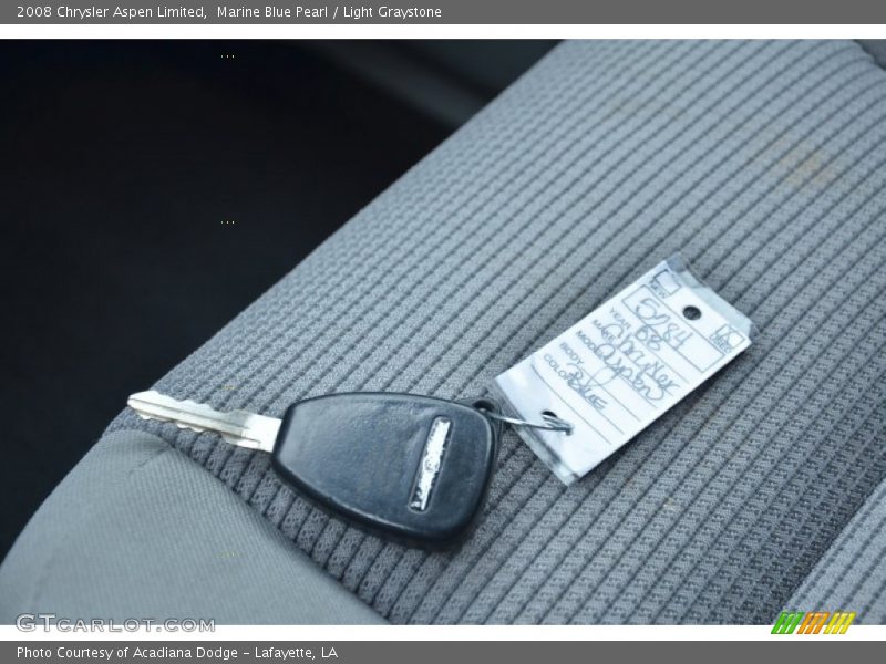 Marine Blue Pearl / Light Graystone 2008 Chrysler Aspen Limited