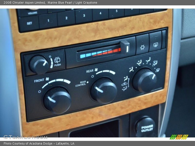 Marine Blue Pearl / Light Graystone 2008 Chrysler Aspen Limited