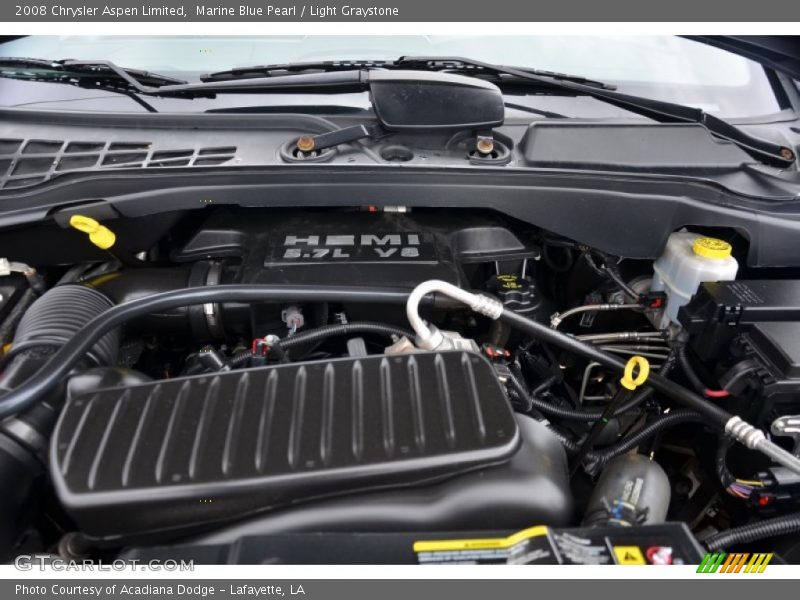 Marine Blue Pearl / Light Graystone 2008 Chrysler Aspen Limited