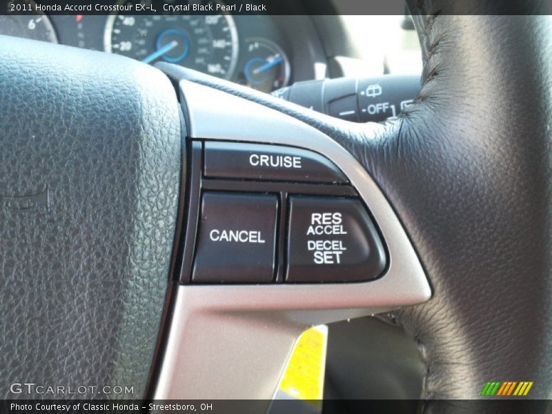 Crystal Black Pearl / Black 2011 Honda Accord Crosstour EX-L