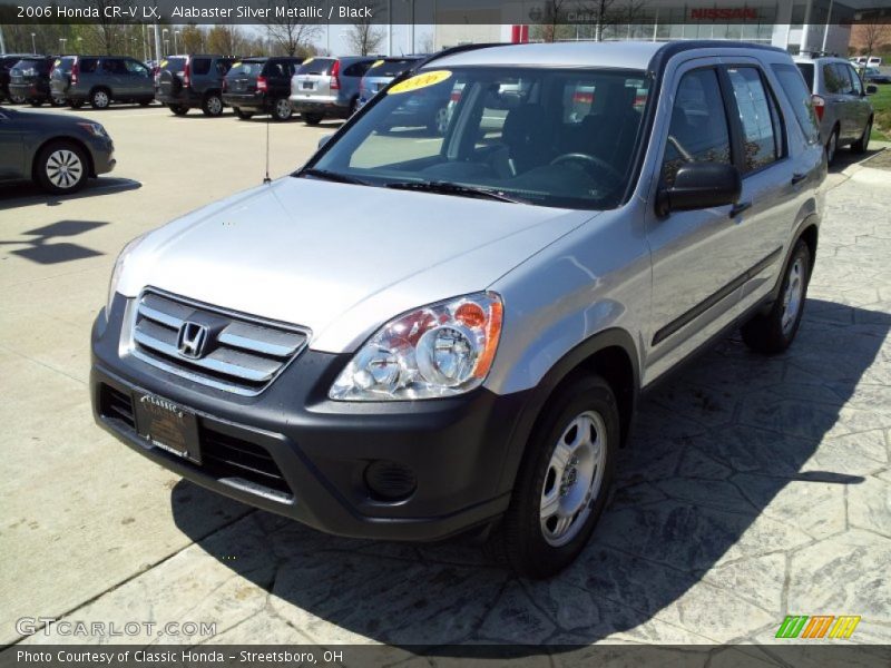 Alabaster Silver Metallic / Black 2006 Honda CR-V LX