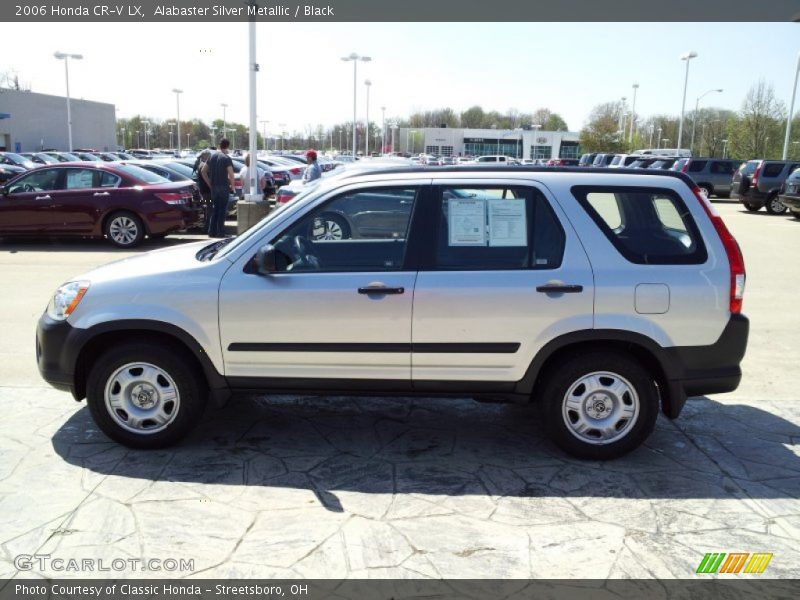 Alabaster Silver Metallic / Black 2006 Honda CR-V LX