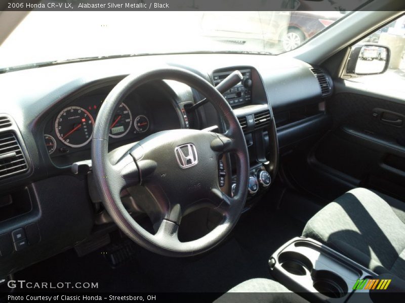 Alabaster Silver Metallic / Black 2006 Honda CR-V LX