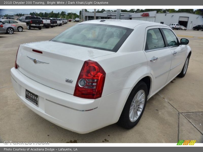 Bright White / Dark Khaki/Light Graystone 2010 Chrysler 300 Touring