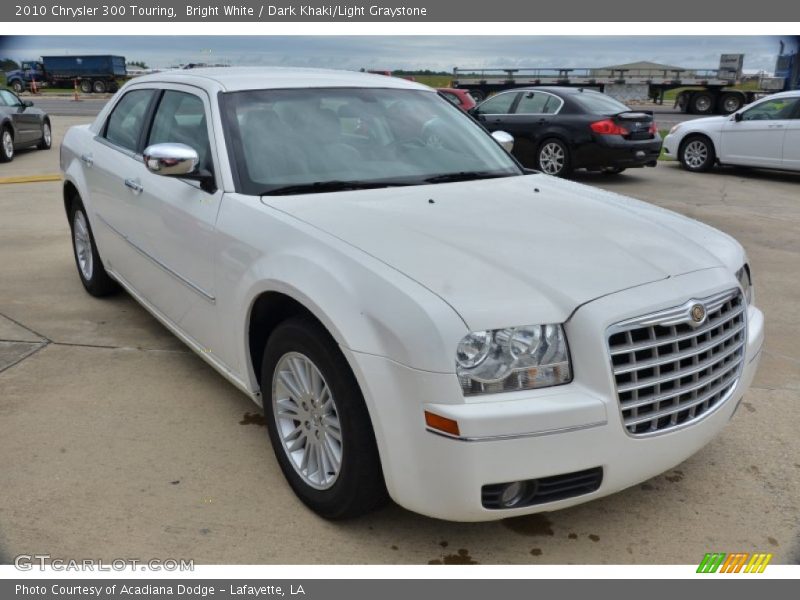 Bright White / Dark Khaki/Light Graystone 2010 Chrysler 300 Touring