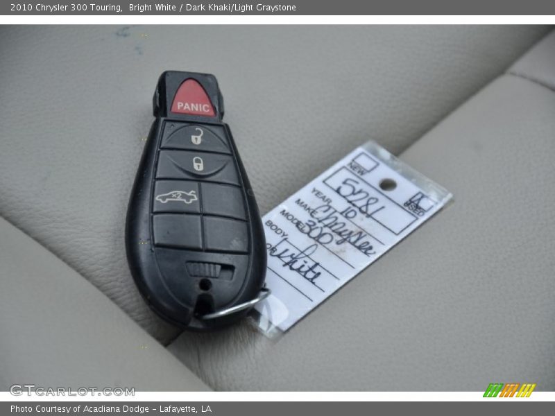 Bright White / Dark Khaki/Light Graystone 2010 Chrysler 300 Touring