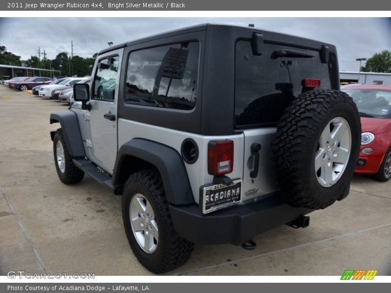 Bright Silver Metallic / Black 2011 Jeep Wrangler Rubicon 4x4