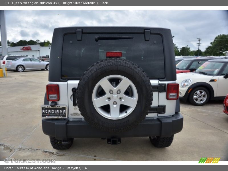 Bright Silver Metallic / Black 2011 Jeep Wrangler Rubicon 4x4