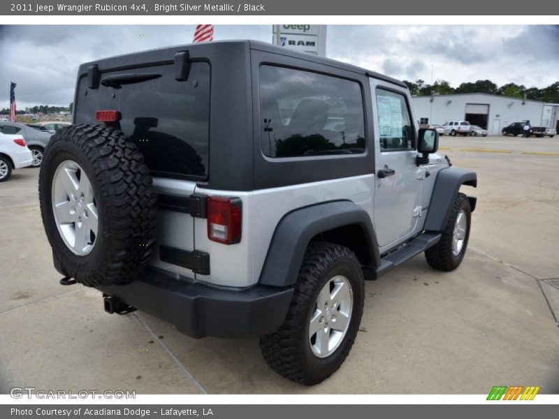 Bright Silver Metallic / Black 2011 Jeep Wrangler Rubicon 4x4