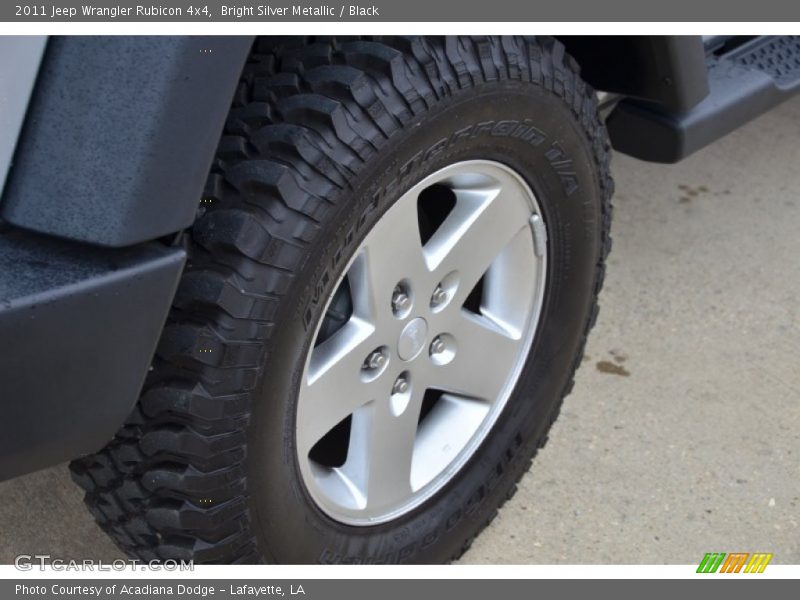 Bright Silver Metallic / Black 2011 Jeep Wrangler Rubicon 4x4