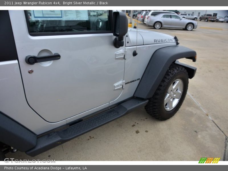 Bright Silver Metallic / Black 2011 Jeep Wrangler Rubicon 4x4