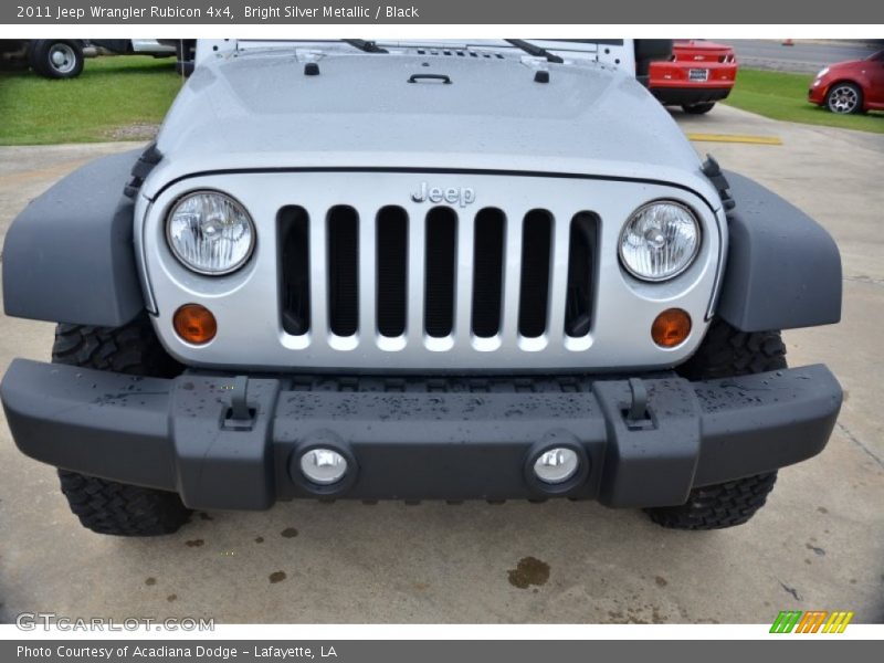 Bright Silver Metallic / Black 2011 Jeep Wrangler Rubicon 4x4