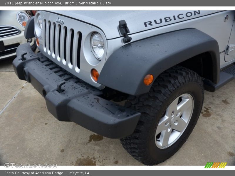 Bright Silver Metallic / Black 2011 Jeep Wrangler Rubicon 4x4