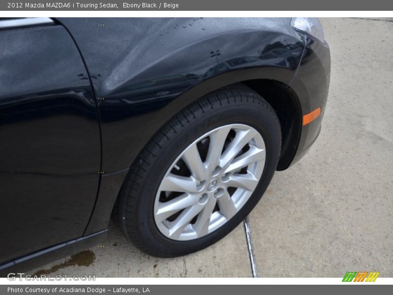 Ebony Black / Beige 2012 Mazda MAZDA6 i Touring Sedan