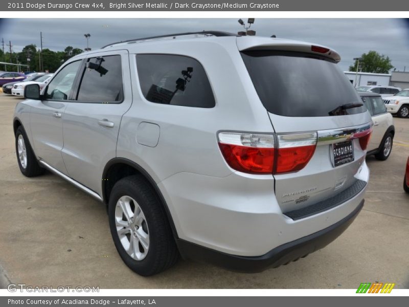 Bright Silver Metallic / Dark Graystone/Medium Graystone 2011 Dodge Durango Crew 4x4