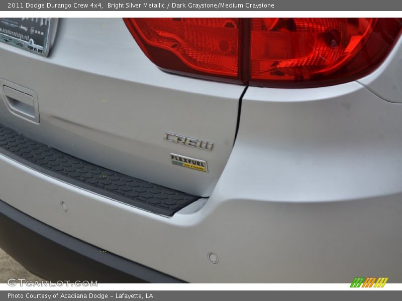 Bright Silver Metallic / Dark Graystone/Medium Graystone 2011 Dodge Durango Crew 4x4