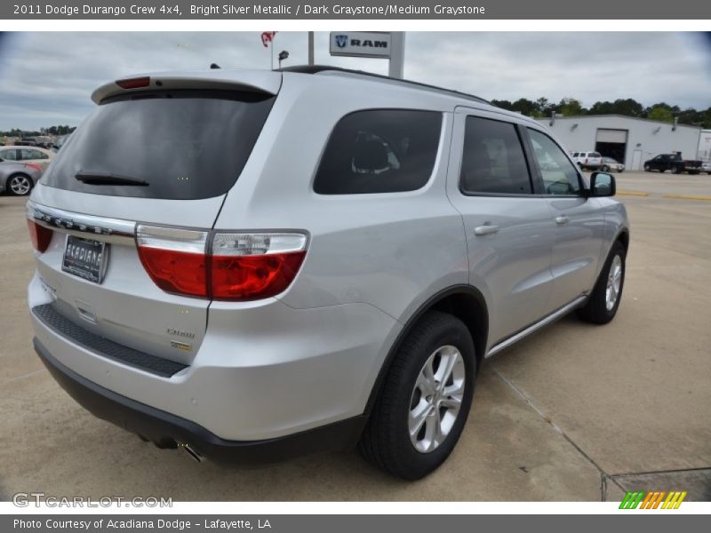 Bright Silver Metallic / Dark Graystone/Medium Graystone 2011 Dodge Durango Crew 4x4