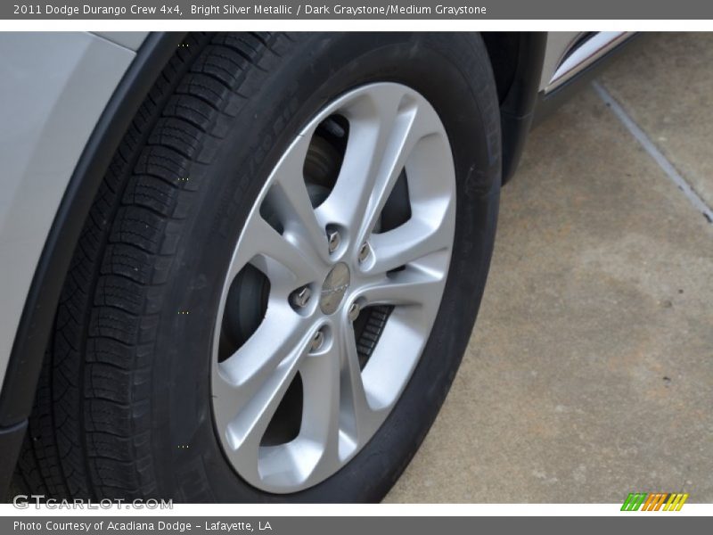 Bright Silver Metallic / Dark Graystone/Medium Graystone 2011 Dodge Durango Crew 4x4