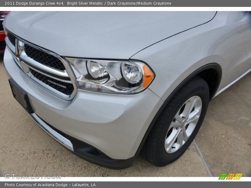 Bright Silver Metallic / Dark Graystone/Medium Graystone 2011 Dodge Durango Crew 4x4