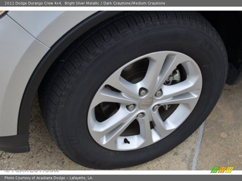 Bright Silver Metallic / Dark Graystone/Medium Graystone 2011 Dodge Durango Crew 4x4