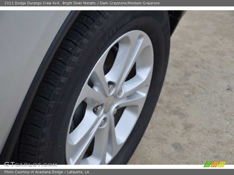 Bright Silver Metallic / Dark Graystone/Medium Graystone 2011 Dodge Durango Crew 4x4
