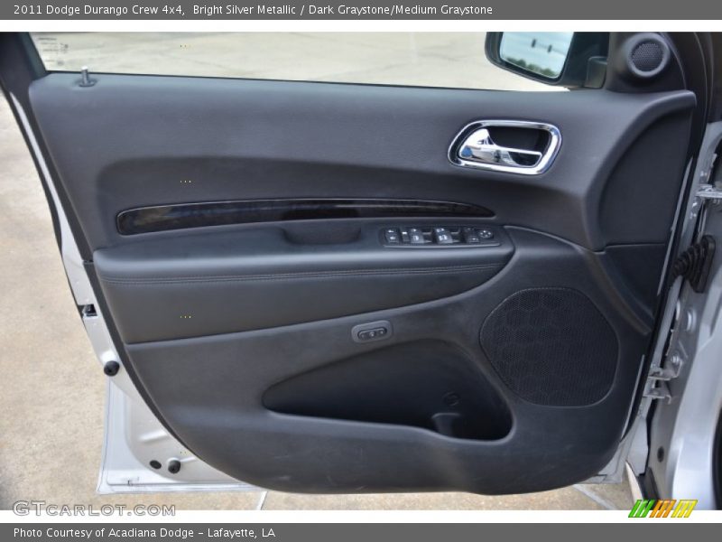 Bright Silver Metallic / Dark Graystone/Medium Graystone 2011 Dodge Durango Crew 4x4