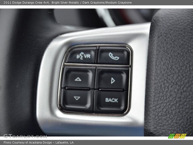 Bright Silver Metallic / Dark Graystone/Medium Graystone 2011 Dodge Durango Crew 4x4