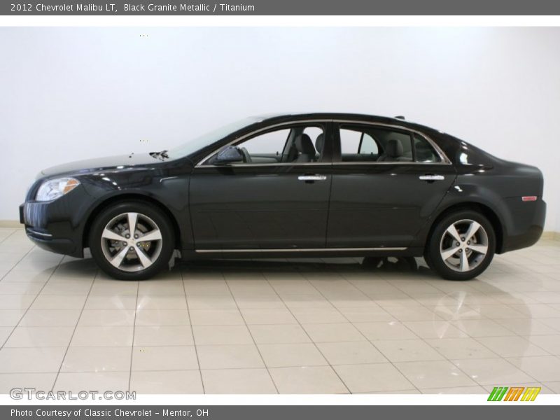 Black Granite Metallic / Titanium 2012 Chevrolet Malibu LT