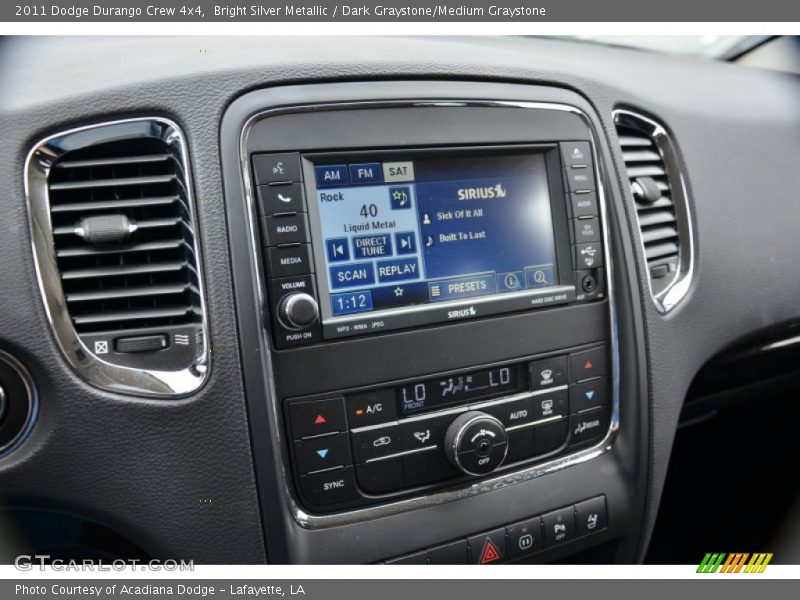 Bright Silver Metallic / Dark Graystone/Medium Graystone 2011 Dodge Durango Crew 4x4