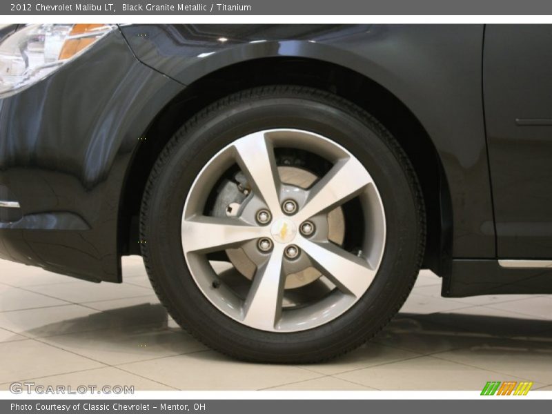 Black Granite Metallic / Titanium 2012 Chevrolet Malibu LT
