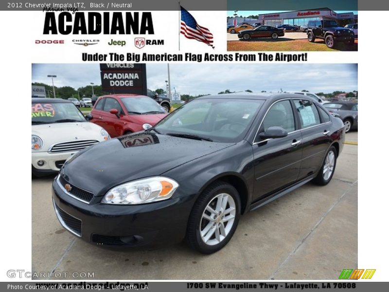 Black / Neutral 2012 Chevrolet Impala LTZ