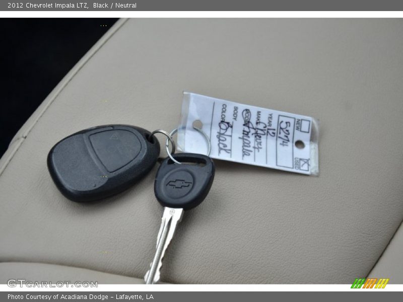 Black / Neutral 2012 Chevrolet Impala LTZ
