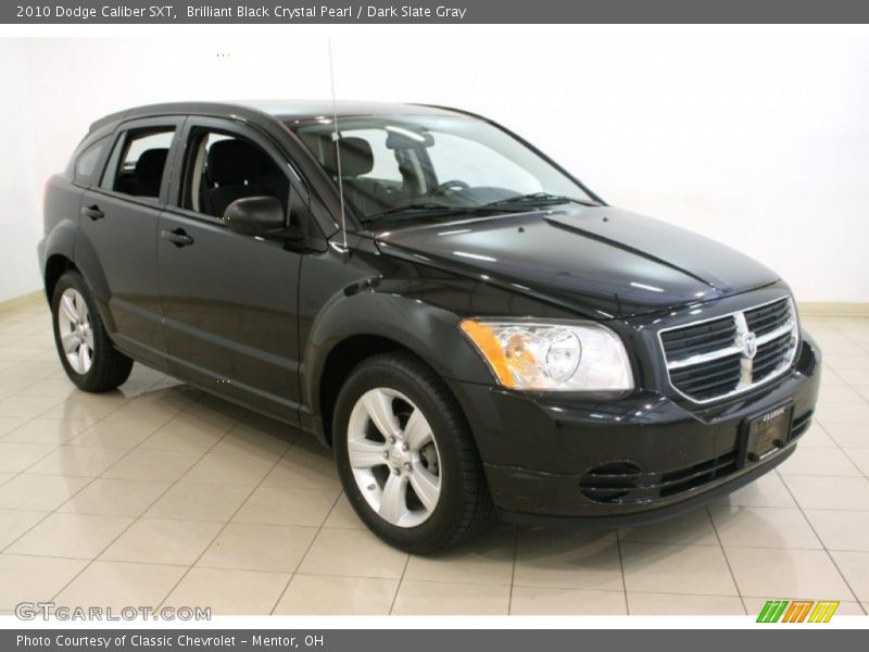 Brilliant Black Crystal Pearl / Dark Slate Gray 2010 Dodge Caliber SXT