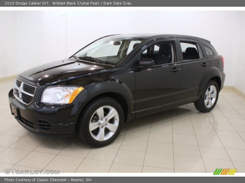 Brilliant Black Crystal Pearl / Dark Slate Gray 2010 Dodge Caliber SXT