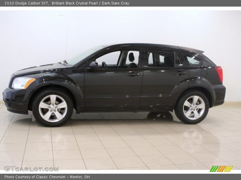 Brilliant Black Crystal Pearl / Dark Slate Gray 2010 Dodge Caliber SXT