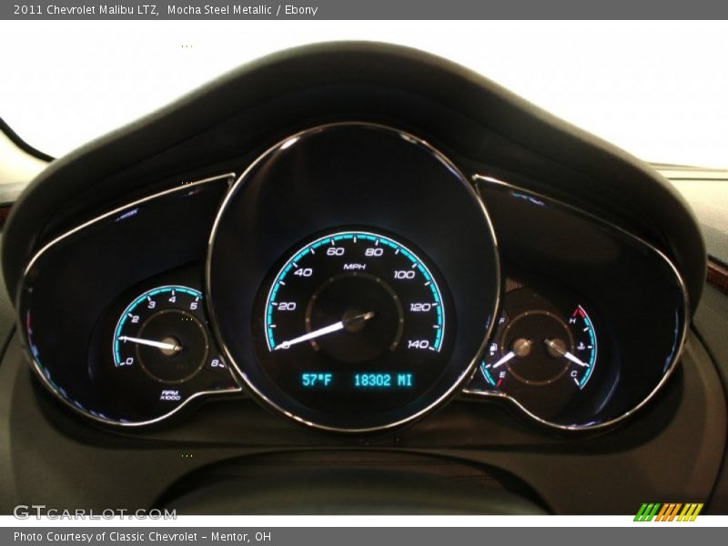 Mocha Steel Metallic / Ebony 2011 Chevrolet Malibu LTZ