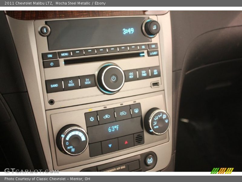 Mocha Steel Metallic / Ebony 2011 Chevrolet Malibu LTZ