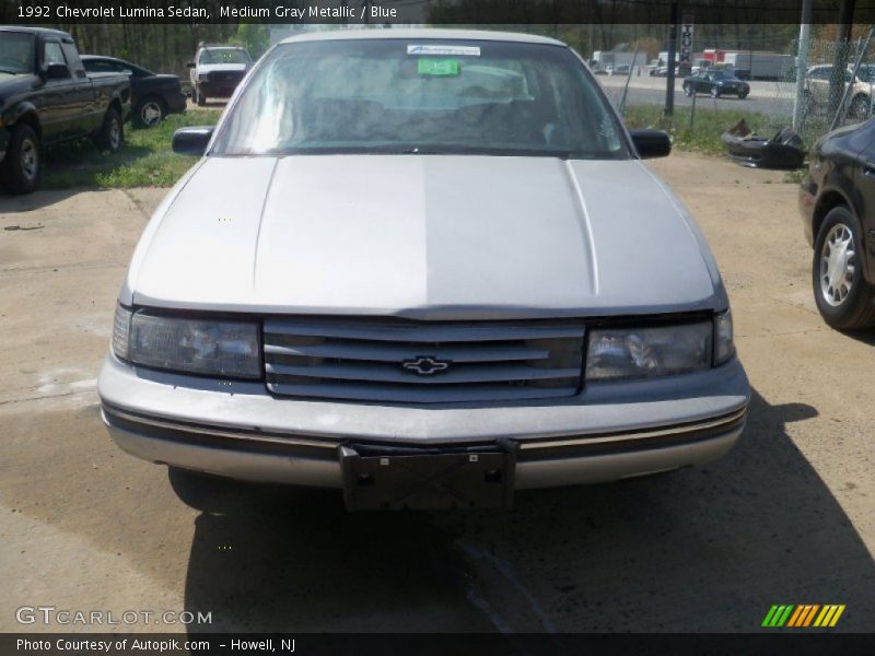 Medium Gray Metallic / Blue 1992 Chevrolet Lumina Sedan