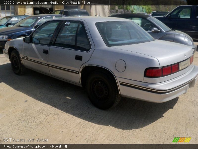 Medium Gray Metallic / Blue 1992 Chevrolet Lumina Sedan