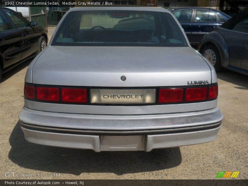Medium Gray Metallic / Blue 1992 Chevrolet Lumina Sedan