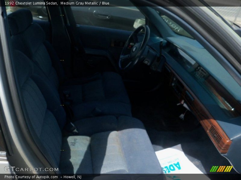 Medium Gray Metallic / Blue 1992 Chevrolet Lumina Sedan