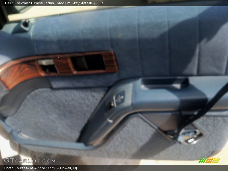 Medium Gray Metallic / Blue 1992 Chevrolet Lumina Sedan