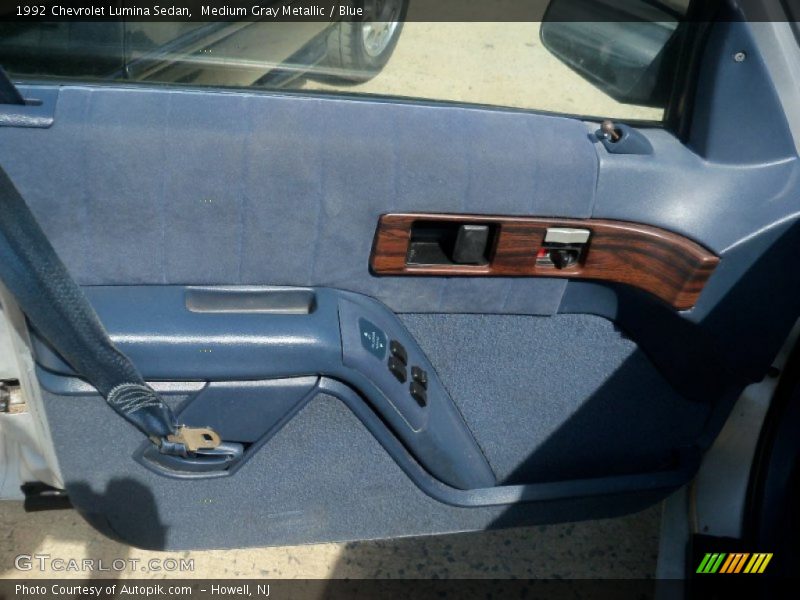 Medium Gray Metallic / Blue 1992 Chevrolet Lumina Sedan