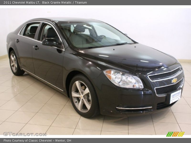 Black Granite Metallic / Titanium 2011 Chevrolet Malibu LT