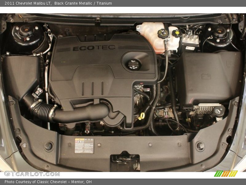 Black Granite Metallic / Titanium 2011 Chevrolet Malibu LT
