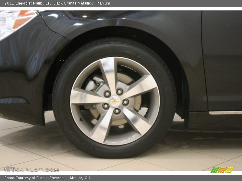Black Granite Metallic / Titanium 2011 Chevrolet Malibu LT
