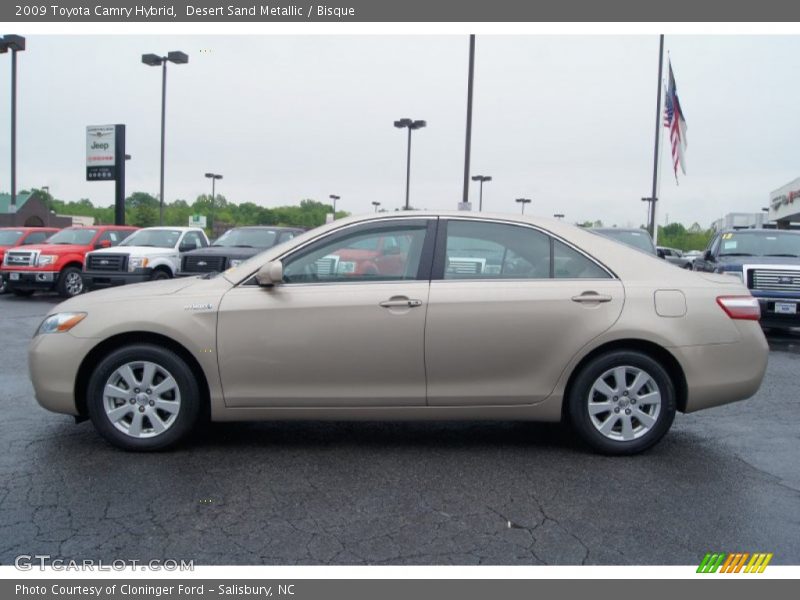Desert Sand Metallic / Bisque 2009 Toyota Camry Hybrid