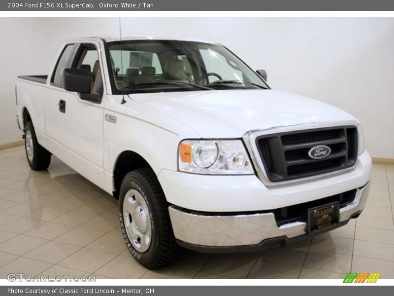 Oxford White / Tan 2004 Ford F150 XL SuperCab